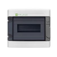 Rozdzielnica n/t RN 1/9 (N+PE) IP55 RAL7035+drzwi transparentne 239x214x113mm, Ep-Lux Plus | 1961-01 Elektro-Plast Nasielsk