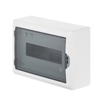 Rozdzielnica n/t RN 1/12 (N+PE) IP40 drzwi transparentne dymne 198x298x95mm, Economic Box | 2503-01 Elektro-Plast Nasielsk