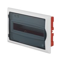 Rozdzielnica p/t RP 1/12 (N+PE), IP40, drzwi transparentne dymne 360x240x106mm, Economic Box | 2513-01 Elektro-Plast Nasielsk