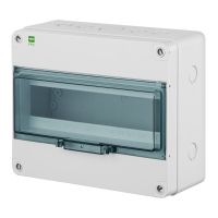 Rozdzielnica n/t RN 1x12+2 drzwi transparentne dymne (PE+N) IP65 HERMETICA | 2207-01 Elektro-Plast Nasielsk