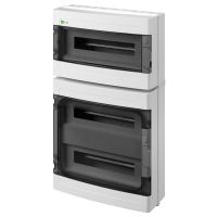 Rozdzielnica łączona n/t RN 18+2x18 (N+PE) IP65 RAL7035+drzwi transparentne 691x302x150, Ep-Lux Plus | 1963-01 Elektro-Plast Nasielsk