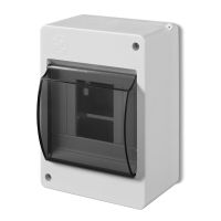Obudowa n/t S-4 1/4 moduły, PE+N, z szybą, IP30, MINI, biała | 2304-11 Elektro-Plast Nasielsk