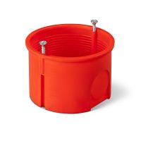 Puszka p/t PK-60F PRO łączeniowa płytka z wkrętami IP20, ceglasta (opak 10szt) | 0284-01L Elektro-Plast Nasielsk