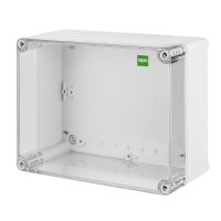 Puszka n/t 170x135x85, IP65, szara/transparentna, Industrial | 2711-01 Elektro-Plast Nasielsk