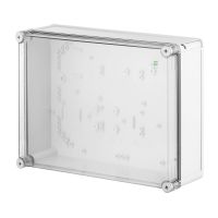 Puszka n/t 440x330x145 IP65 RAL7035, szara/transparentna , Industrial | 2727-01 Elektro-Plast Nasielsk