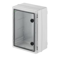 Szafka rozdzielcza SR1 252x352x142, IP65, szary /transparentny, Industrial | 2753-01 Elektro-Plast Nasielsk