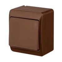 Łącznik n/t krzyżowy IP44, brązowy, Hermes | 0338-06 Elektro-Plast Nasielsk