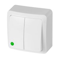 Łącznik n/t świecznikowy, IP20,biały, Berg | 3711-00 Elektro-Plast Nasielsk