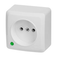 Gniazdo n/t podwójne GNT 2P IP20 białe, Berg | 3740-00 Elektro-Plast Nasielsk