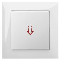 Łącznik p/t na kartę hotelową B/R, IP20, biały, Sentia | 1467-10 Elektro-Plast Nasielsk