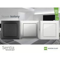 Łącznik p/t żaluzjowy B/R, IP20, srebrny, Sentia | 1416-56 Elektro-Plast Nasielsk
