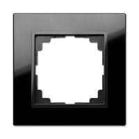 Ramka pojedyncza 1x uniwersalna, IP20, szkło, czarna, Sentia | 1471-61 Elektro-Plast Nasielsk