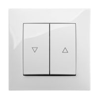 Łącznik p/t żaluzjowy B/R, IP20, biały, Carla | 1716-10 Elektro-Plast Nasielsk