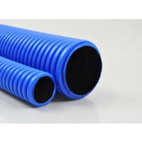 Rura giętka karbowana dwuwarstwowa w kręgach QRK 50/50 FLEX 450N niebieska (50m) | 04.26A Elektroplast Stróża