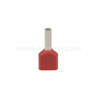 Końcówka tulejkowa izolowana podwójna Cu, HI 2X1,5/8 przekrój: 2x1,5mm2, dł. tulejki 8 (opak 100szt) | E08KH-02020105121 Ergom