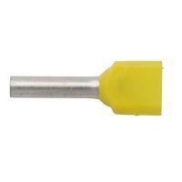 Końcówka tulejkowa izolowana podwójna Cu, HI 2X1/10 przekrój: 2x1,0mm2, dł. tulejki 10 (opak 100szt) | E08KH-02020104921 Ergom