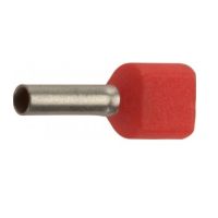 Końcówka tulejkowa izolowana podwójna HI 2X1/8 DIN przekrój: 2x1,0mm2, dł. tulejki 8 (opak 100szt) | E08KH-02020104801 Ergom