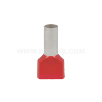 Końcówka tulejkowa izolowana Cu, HI 2X10/14 DIN przekrój: 2x10mm2, dł. tulejki 14 (opak 100szt) | E08KH-02020102701 Ergom