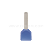 Końcówka tulejkowa izolowana Cu, HI 2X2,5/13 przekrój: 2x2,5mm2, dł. tulejki 13 (opak 100szt) | E08KH-02020105701 Ergom