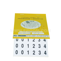 Znaki samoprzylepne typu ZS 14X20 - ZS 14*20/CY (opak 360szt) | E04ZP-02030106200 Ergom