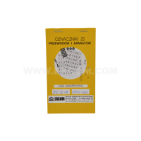 Oznaczniki samoprzylepne ZS D12/UZK-YG, znaki (opak 1szt) | E04ZP-02030402100 Ergom