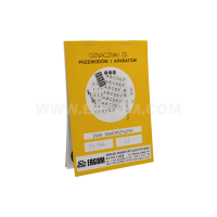 Oznaczniki samoprzylepne ZS D32/L1, znaki (opak 1szt) | E04ZP-02030404400 Ergom