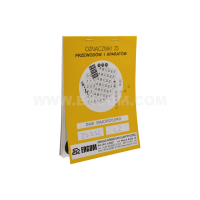 Oznaczniki samoprzylepne ZS D32/L2, znaki (opak 1szt) | E04ZP-02030404500 Ergom