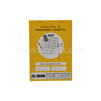 Oznaczniki samoprzylepne ZS D32/L3, znaki (opak 1szt) | E04ZP-02030404600 Ergom