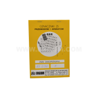 Oznaczniki samoprzylepne ZS D32/N, białe (opak 1szt) | E04ZP-02030405300 Ergom