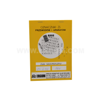 Oznaczniki samoprzylepne ZS D32/PEN, znaki (opak 1szt) | E04ZP-02030405500 Ergom