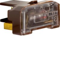 Wkładka żarowa z zaciskiem neutralnym, mechanizm, brązowy | 1676 Hager