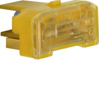 Wkładka żarowa z zaciskiem neutralnym, mechanizm, żółty | 167602 Hager