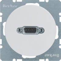 Gniazdo VGA biały, połysk, R.1/R.3 | 3315402089 Hager