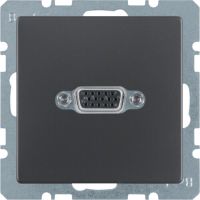 Gniazdo VGA, antracyt aksamit, lakierowany, Q.x | 3315406086 Hager