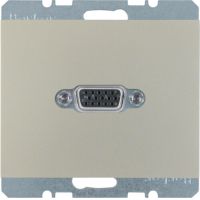 Gniazdo VGA, stal szlachetna, lakierowany, K.5 | 3315407004 Hager