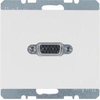 Gniazdo VGA, biały, połysk, K.1 | 3315407009 Hager