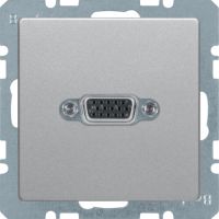 Gniazdo VGA, zaciski śrubowe, alu aksamit, lakierowany, Q.x | 3315416084 Hager