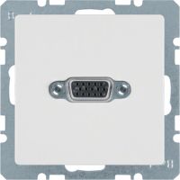 Gniazdo VGA, zaciski śrubowe, biały, aksamit, Q.x | 3315416089 Hager