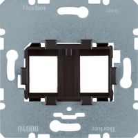 Płytka nośna podwójna z brązowym elementem mocującym, mechanizm, One.platform | 454107 Hager