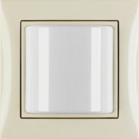 Sygnalizator świetlny z ramką, system przywoławczy, kremowy połysk, B.Kwadrat/S.1 | 52038982 Hager