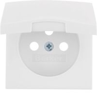 Gniazdo z/u z pokrywą, białe, B.Kwadrat $ | 5365898989 Hager