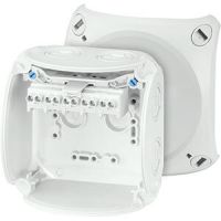Puszka instalacyjna zewnętrzna KF 0404 G IP66/IP67 104x104x70, z zac. 5-bieg., 4mm2, Cu, szara | 62000049 Hensel