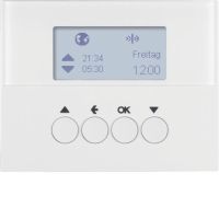 Łącznik żaluzjowy czasowy do sterownika żaluzjowego i mechanizmu załączającego Berker, biały, połysk | 85745179 Hager