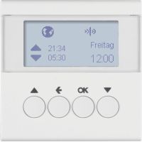 Łącznik żaluzjowy czasowy do sterownika żaluzjowego i mechanizmu zasilającego Berker, biały, mat | 85745188 Hager
