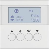 Łącznik żaluzjowy czasowy do sterownika żaluzjowego i mechanizmu zasilającego Berker, biały, połysk | 85745189 Hager