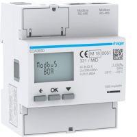 Licznik energii elektrycznej 3-fazowy, 80A 4M, MID, Agardio.measure | ECA380D Hager