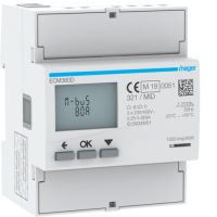 Licznik energii elektrycznej 3-fazowy, 80A 4M, M-bus, MID, Agardio.measure | ECM380D Hager