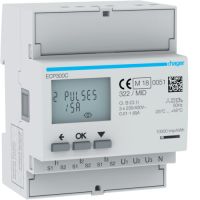 Licznik energii elektr. 3-f, przekł. 1-5A 4M, wyjście imp., MID, agardio.measure | ECP300C Hager