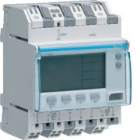 Zegar cyfrowy tygodniowy 300 kroków programowych 230V 2P 16A QuickConnect | EG293B Hager