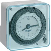 Zegar analogowy tygodniowy bez rezerwy chodu 230V 1P 16A | EH770 Hager